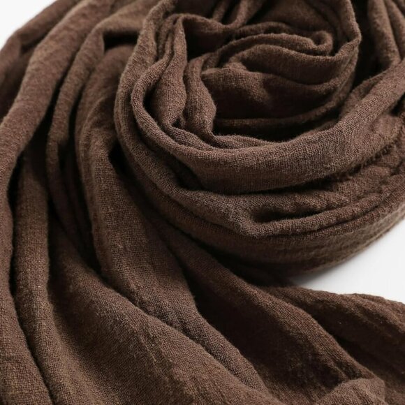 Luxurious Cotton Scarf Wrap for Men & Women - Lightweight & Breathable Style - Picture 4 of 9